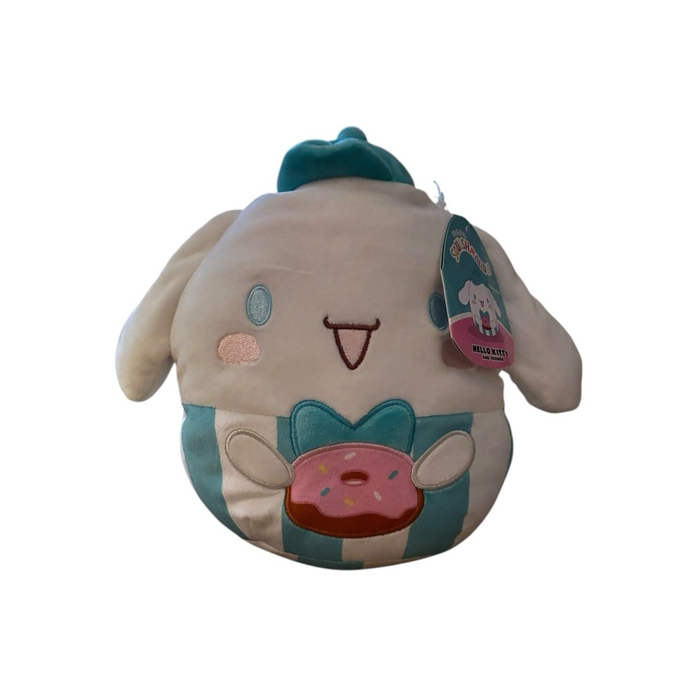 Cinnamoroll X Squishmallows Plush 8" Donut Shop Sanrio 2024 Jazwares Kawaii - Picture 1 of 9